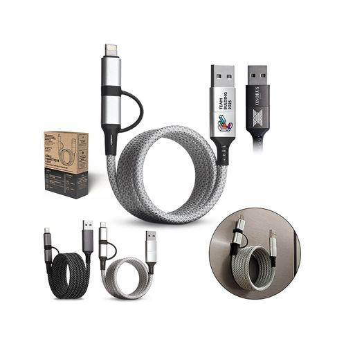 MAGNETIC WINDING 6-IN-1 CHARGING CABLE