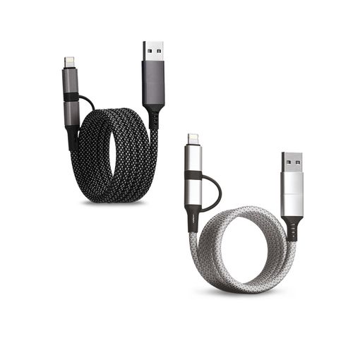 CABLE DE CHARGE 6 EN 1 A ENROULEMENT MAGNETIQUE