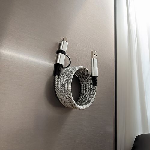 CABLE DE CHARGE 6 EN 1 A ENROULEMENT MAGNETIQUE - 6