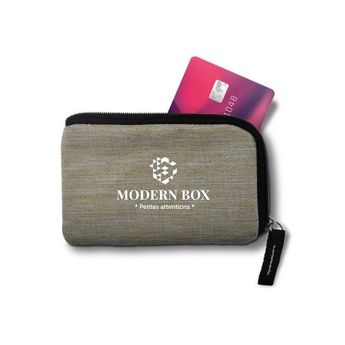 PORTE-MONNAIE PORTE-CARTE DE CREDIT ANTI RFID EN RPET