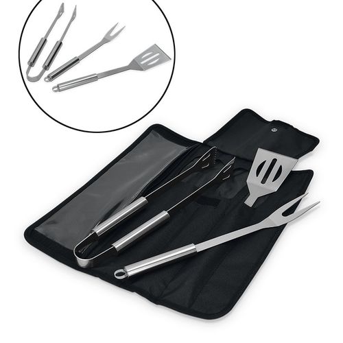 SET DE 3 USTENSILES POUR BBQ BARBECUE - 3
