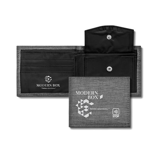 PORTE MONNAIE ANTI RFID EN RPET