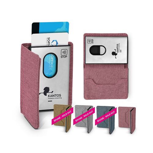 PORTE CARTE EN METAL STOP OU ANTI RFID - 1