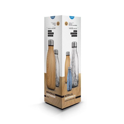 BOUTEILLE GOURDE 50 cl ISOTHERME DOUBLE-PAROI INOX
