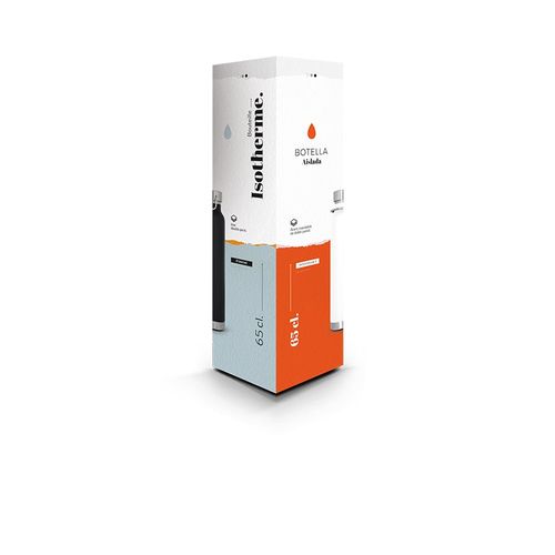 BOUTEILLE GOURDE ISOTHERME DOUBLE-PAROI INOX 65 cl - 6