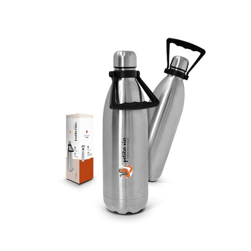 BOUTEILLE GOURDE ISOTHERME DOUBLE-PAROI INOX 1L - 1
