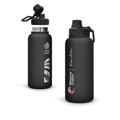 BOUTEILLE GOURDE 1 L ISOTHERME DOUBLE-PAROI FINITION SOFT TOUCH
