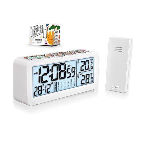 PENDULETTE REVEIL MULTIFONCTIONS AVEC CAPTEUR TEMPERATURE EXTERIEURE - 1