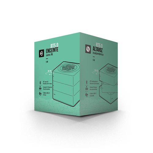 ENCEINTE CUBE HAUT-PARLEUR BT5.0 SANS FIL - 5