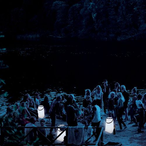 SEAU A BOUTEILLES LUMINEUX & HAUT-PARLEUR ENCEINTE BT5.0 10 W - 6