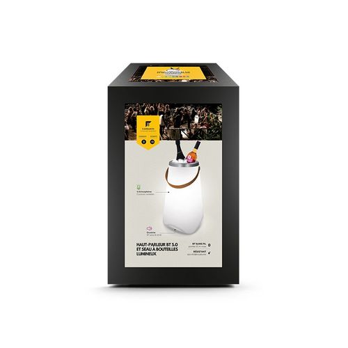 SEAU A BOUTEILLES LUMINEUX & HAUT-PARLEUR ENCEINTE BT5.0 10 W - 7