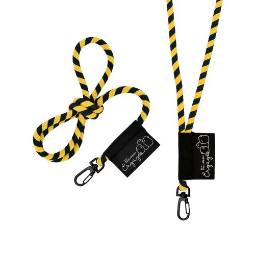 CORDON TOUR DE COU / LANYARD TUBULAIRE TISSEE 2 COULEURS