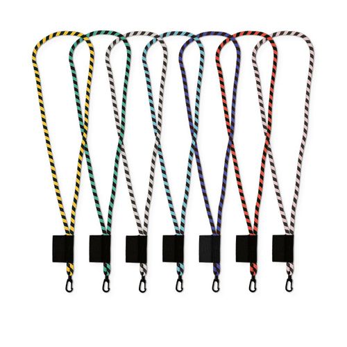 CORDON TOUR DE COU / LANYARD TUBULAIRE TISSEE 2 COULEURS thumbnail 6