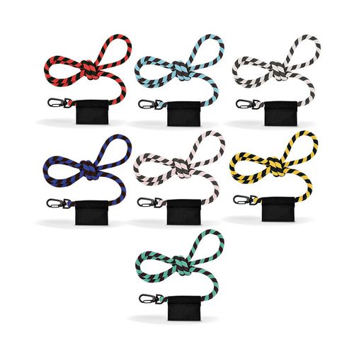 CORDON TOUR DE COU / LANYARD TUBULAIRE TISSEE 2 COULEURS - 6