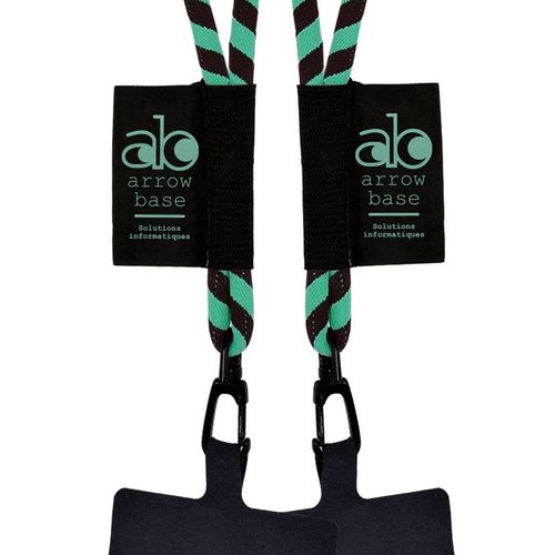 CORDON TOUR DE COU / LANYARD TUBULAIRE TISSEE PORTE TELEPHONE