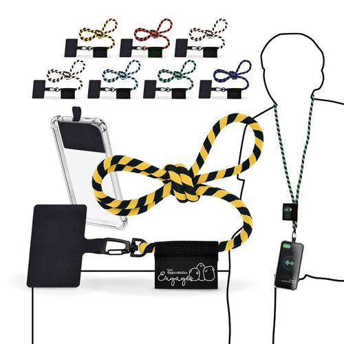 CORDON TOUR DE COU / LANYARD TUBULAIRE TISSEE PORTE TELEPHONE