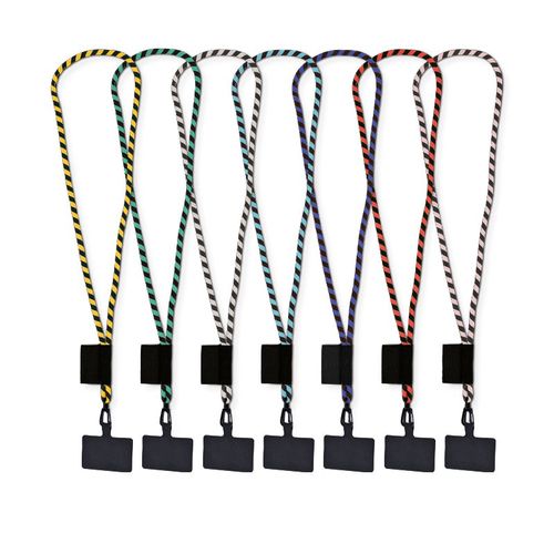 CORDON TOUR DE COU/LANYARD TUBULAIRE TISSEE PORTE TELEPHONE - 2