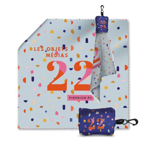 CHIFFON DE NETTOYAGE EN MICROFIBRE  AVEC POCHETTE 150x150mm - 1