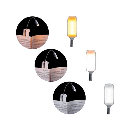 LAMPE LED DE LECTURE FLEXIBLE AVEC PINCE