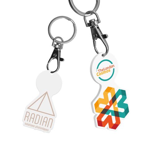 LLAVERO MOSQUETÓN CON FICHA PERSONALIZABLE