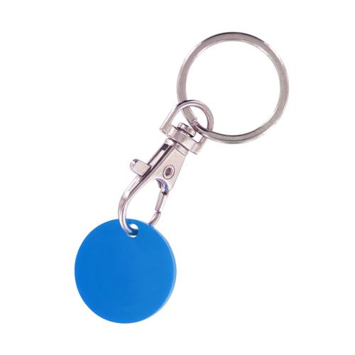 PORTE-CLES MOUSQUETON METAL AVEC JETON CADDIE