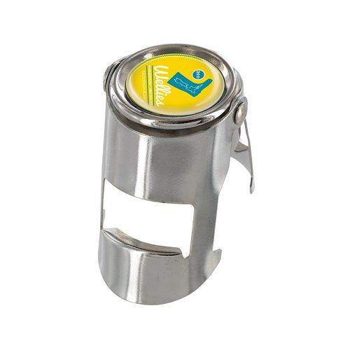 TAPÓN BOTELLA DE CHAMPÁN EN METAL CROMADO