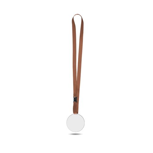 MEDAILLE SUR-MESURE PMMA EP.3 mm MAXI 80 cm2 AVEC CORDON SATIN
