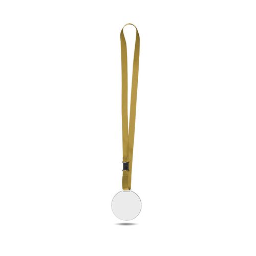 MEDAILLE SUR-MESURE PMMA EP.3 mm MAXI 80 cm2 AVEC CORDON SATIN