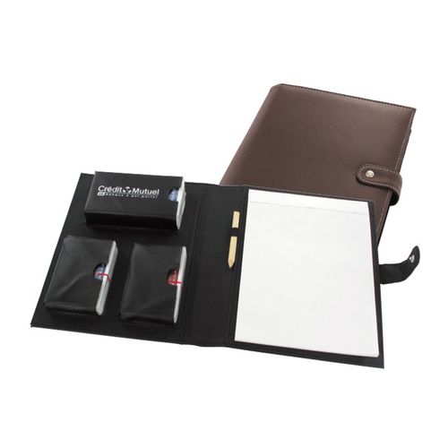 SET WITH 3 DECKS OF PLAYING CARDS, NOTE-PAD & PENCIL