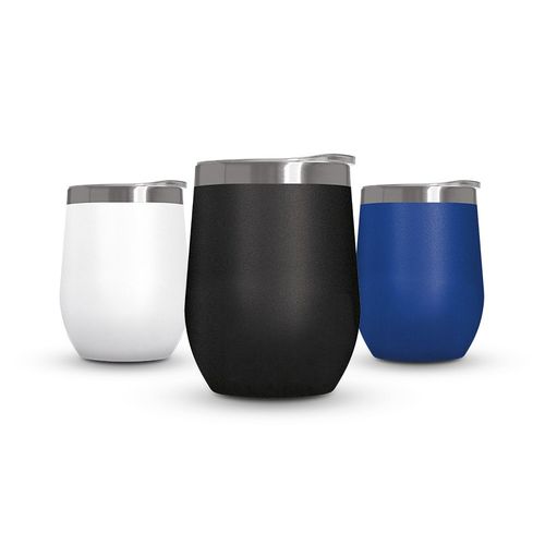 MUG ISOTHERME DOUBLE PAROI INOX AVEC COUVERCLE EN INOX RECYCLE