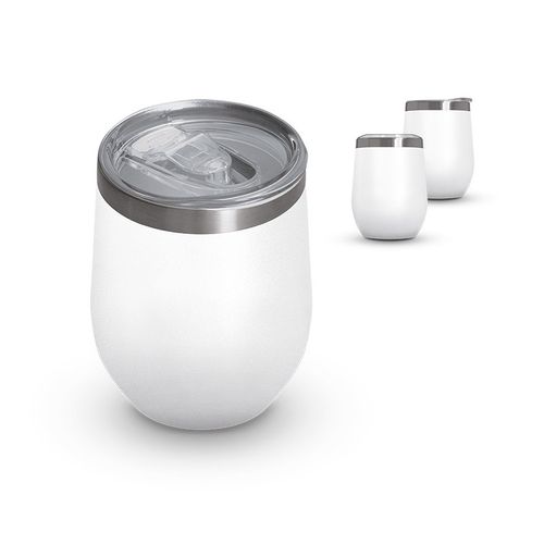 MUG ISOTHERME DOUBLE PAROI INOX AVEC COUVERCLE EN INOX RECYCLE - 5