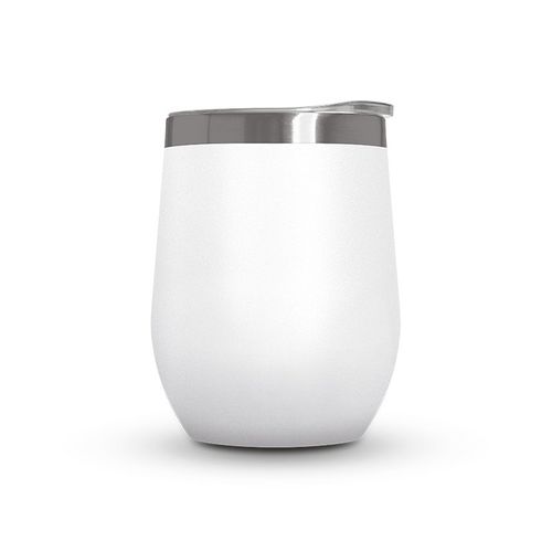 MUG ISOTHERME DOUBLE PAROI INOX AVEC COUVERCLE EN INOX RECYCLE