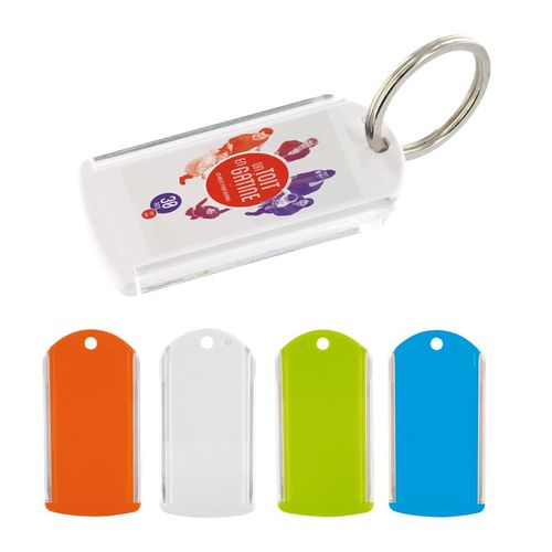 KEY-RING LABEL HOLDER