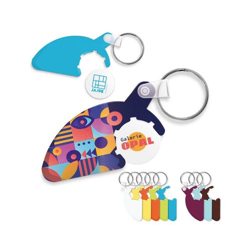 KEY-RING TOKEN HOLDER WITH SCRATCHCARD SCRAPER