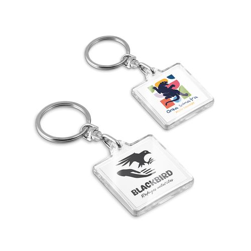 PORTE-CLES TRANSPARENT PORTE-ETIQUETTE - 4