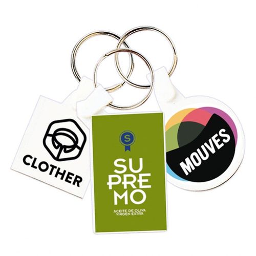 PORTE CLES PLASTIQUE SOUPLE (anneau 25 mm) - 2