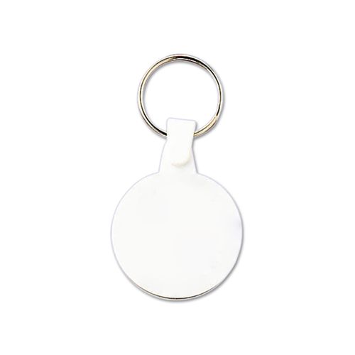PORTE CLES PLASTIQUE SOUPLE ROND Ø34 mm (anneau 25 mm)