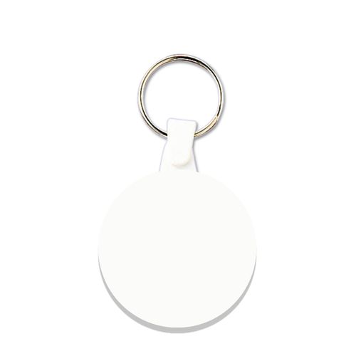 PORTE CLES PLASTIQUE SOUPLE ROND Ø41 mm (anneau 25 mm)