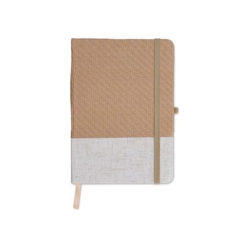 CARNET B6 COUVERTURE COTON ET FIBRES DE BAMBOU - 7