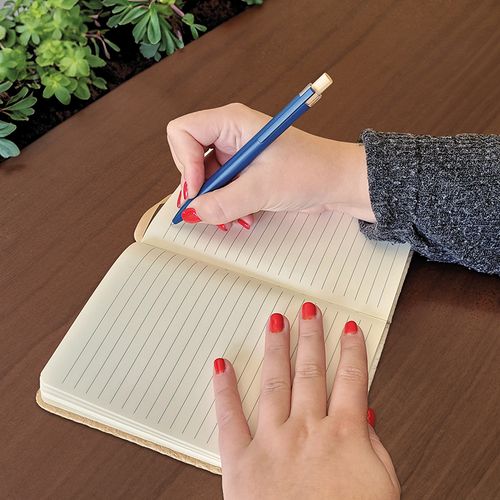CARNET B6 COUVERTURE COTON ET FIBRES DE BAMBOU