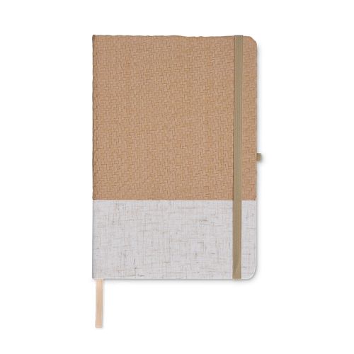 CARNET A5 COUVERTURE COTON ET FIBRES DE BAMBOU