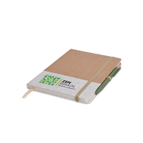 CARNET A5 COUVERTURE COTON ET FIBRES DE BAMBOU - 5