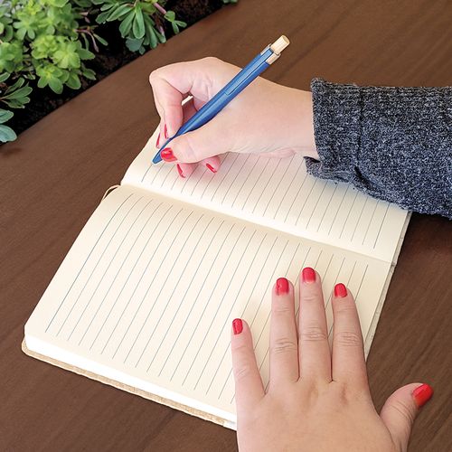 CARNET A5 COUVERTURE COTON ET FIBRES DE BAMBOU