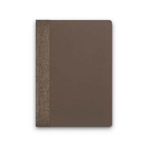CARNET A5 AVEC COUVERTURE EN POUDRE CAFE