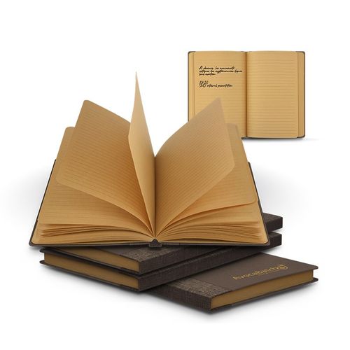 CARNET A5 AVEC COUVERTURE EN POUDRE CAFE - 5