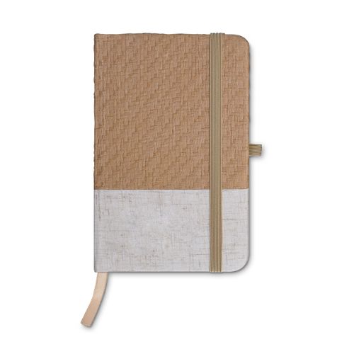 CARNET DE POCHE COUVERTURE COTON ET FIBRES DE BAMBOU