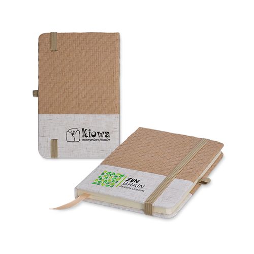 CARNET DE POCHE COUVERTURE COTON ET FIBRES DE BAMBOU - 3