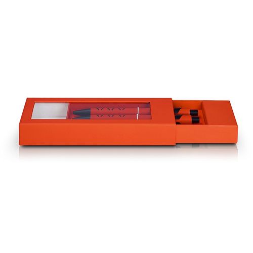 PARURE COFFRET CADEAU : 1 STYLO METAL ECRITURE BLEUE + 1 PORTE MINE