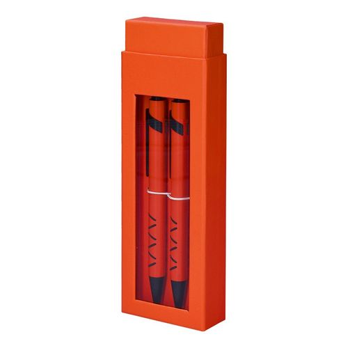 PARURE COFFRET CADEAU : 1 STYLO METAL ECRITURE BLEUE + 1 PORTE MINE - 6