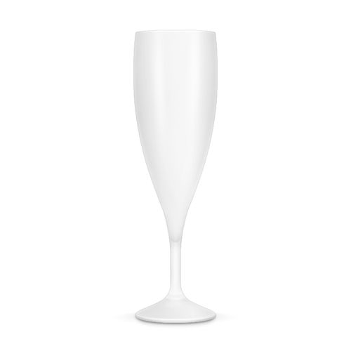 FLUTE A CHAMPAGNE PLASTIQUE REUTILISABLE 14 cl RAS BORD